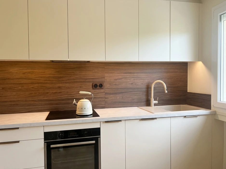Cuisine moderne minimaliste, sans personnage